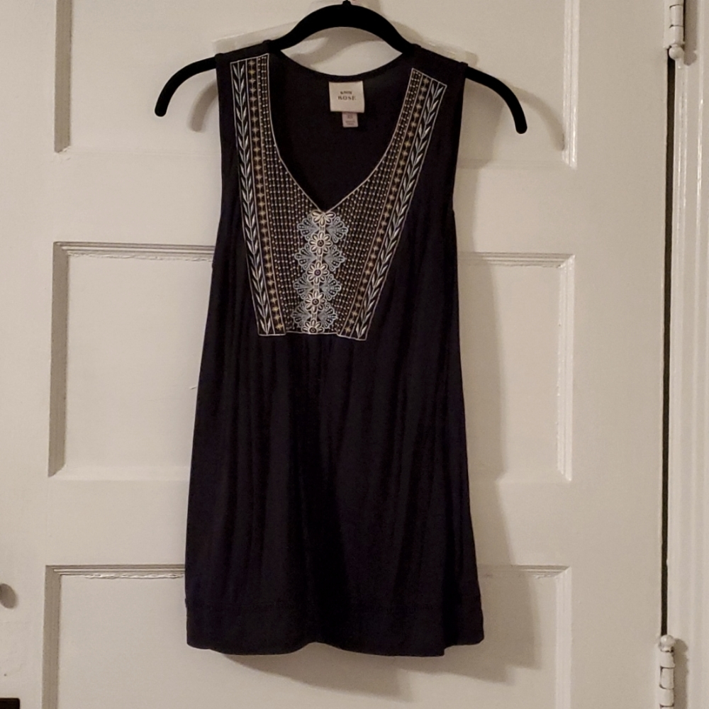 Embroidered tank top